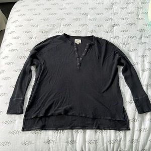 Aerie Black Henley
